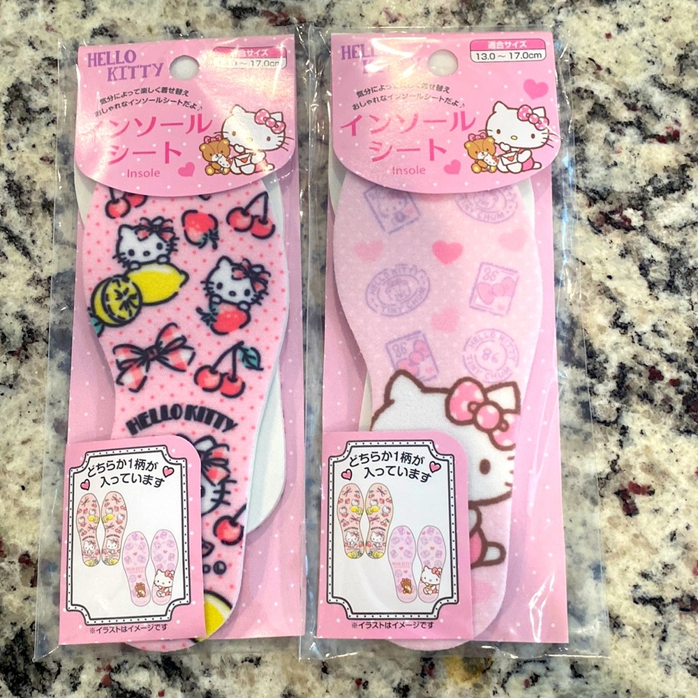 3for$10-hello kitty shoe insole size 13-17cm